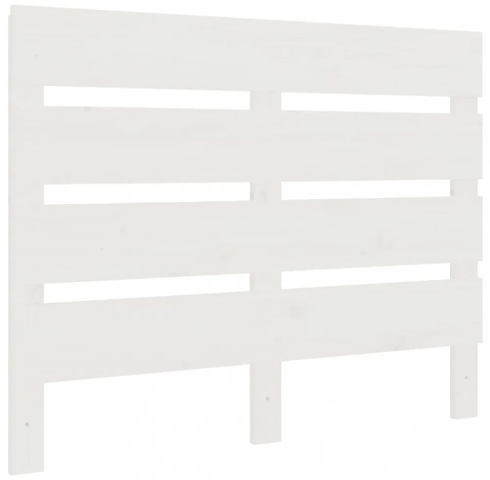 fehér tömör fenyőfa fejtámla 100 x 3 x 80 cm