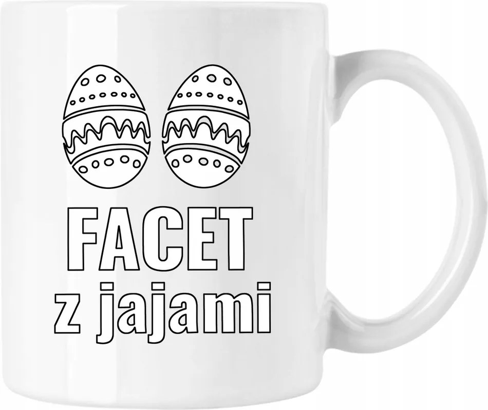 Férfi bögre "a tökös csávó" Vicces Fehér 330ml