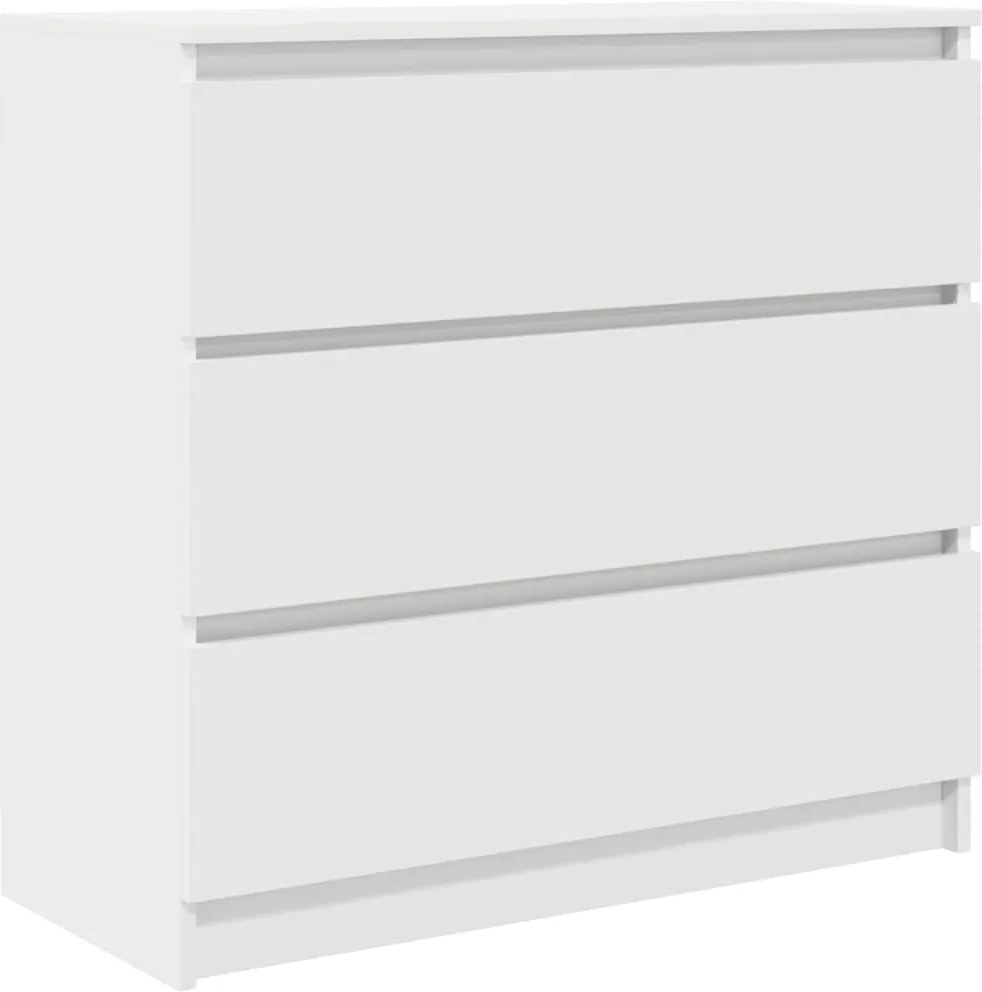 vidaXL fehér szerelt fa tálalószekrény 80x35x76 cm