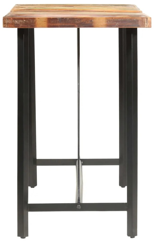 tömör újrahasznosított fa bárasztal 180 x 70 x 107 cm