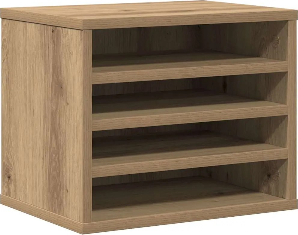 vidaXL Íróasztali rendező Artisan tölgy 36 x 26 x 29,5 cm Faanyag
