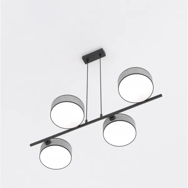 DRUMZ kábeles csillár 4xE14/10W/230V szürke