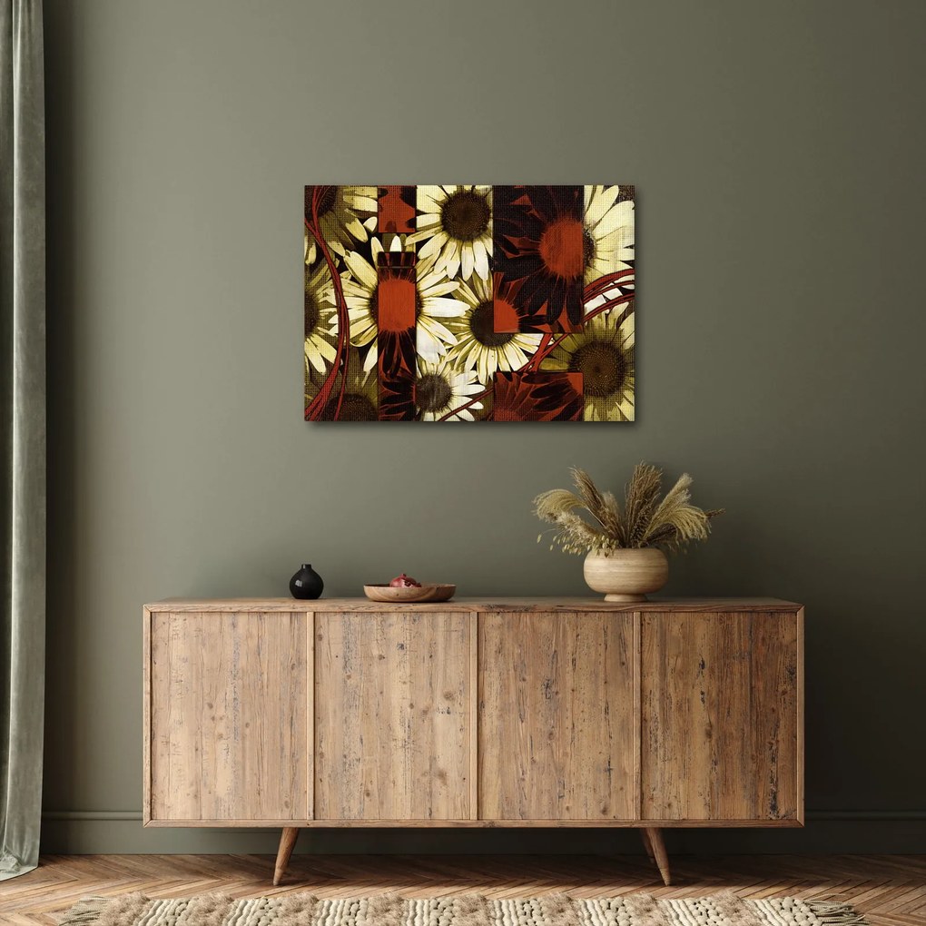 Virágok képe (70x50 cm)