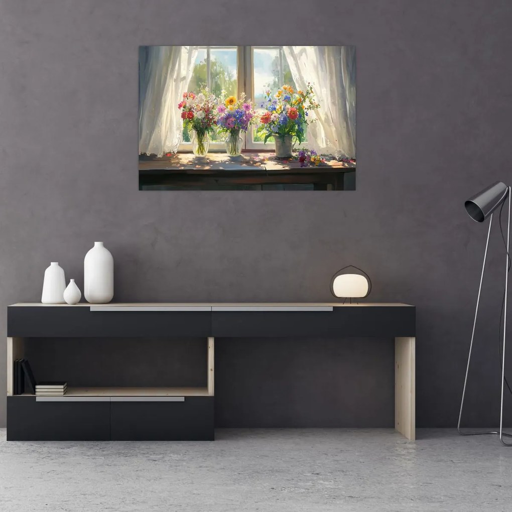 Kép - Csokor az ablaknál (90x60 cm)