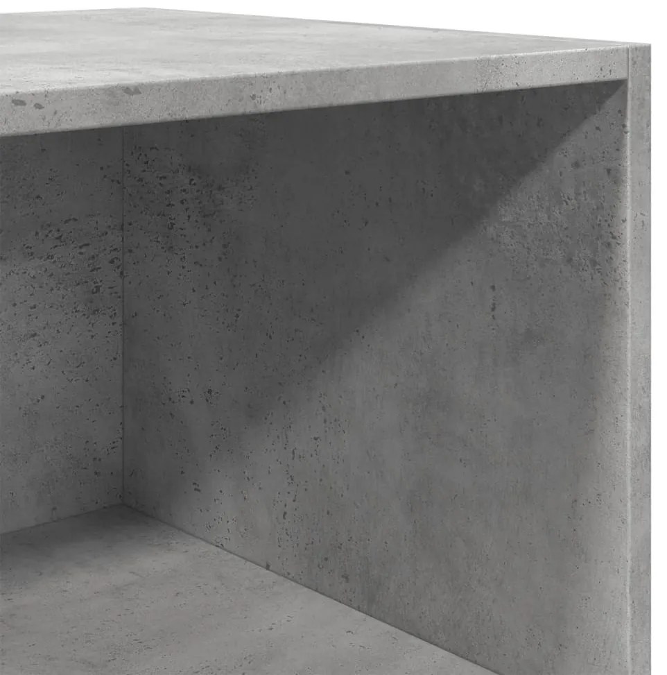betonszürke szerelt fa magasszekrény 40 x 41 x 185 cm