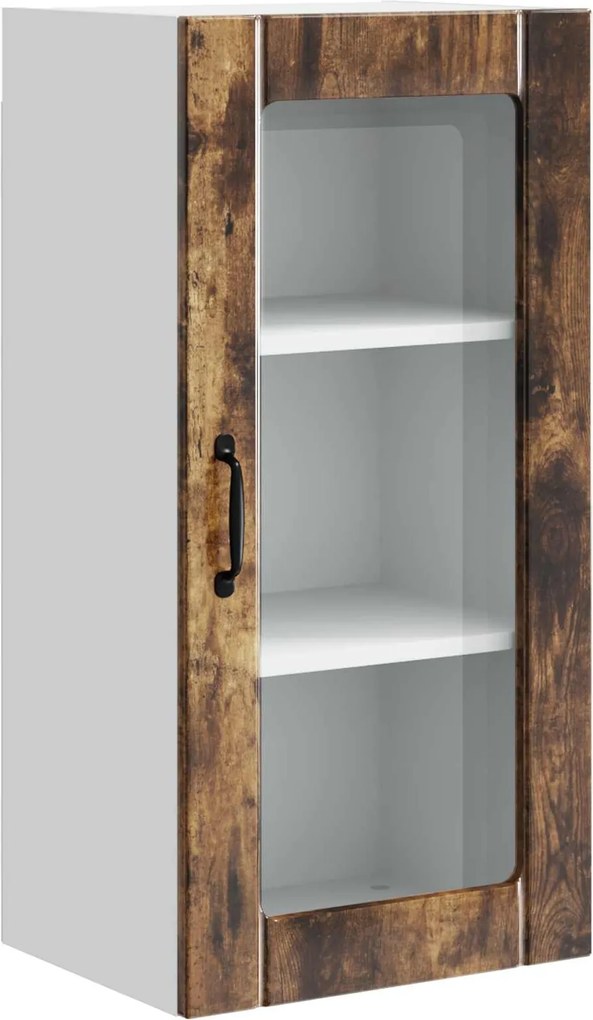 vidaXL Konyhaszekrény polcokkal Füstölt tölgy 40 x 31 x 80 cm Faanyag