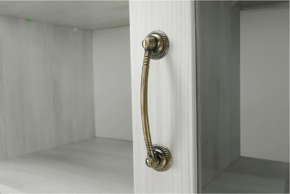 vitrines szekrény, északi sosna/vadtölgy, ROYAL W2D