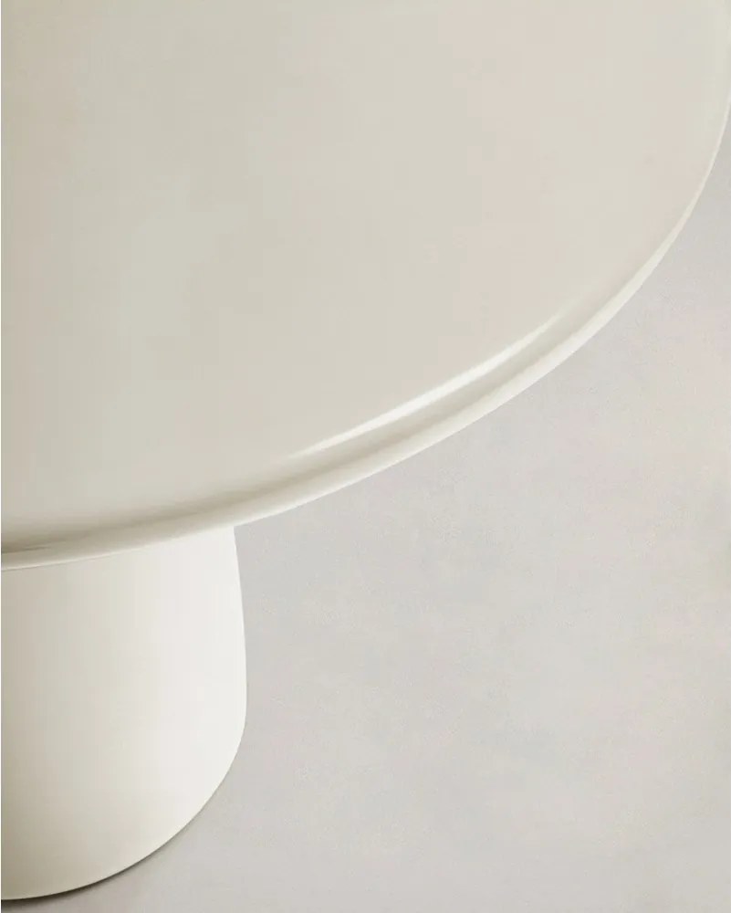 Beton kerek kerti dohányzóasztal ø 85 cm Albanella – Kave Home