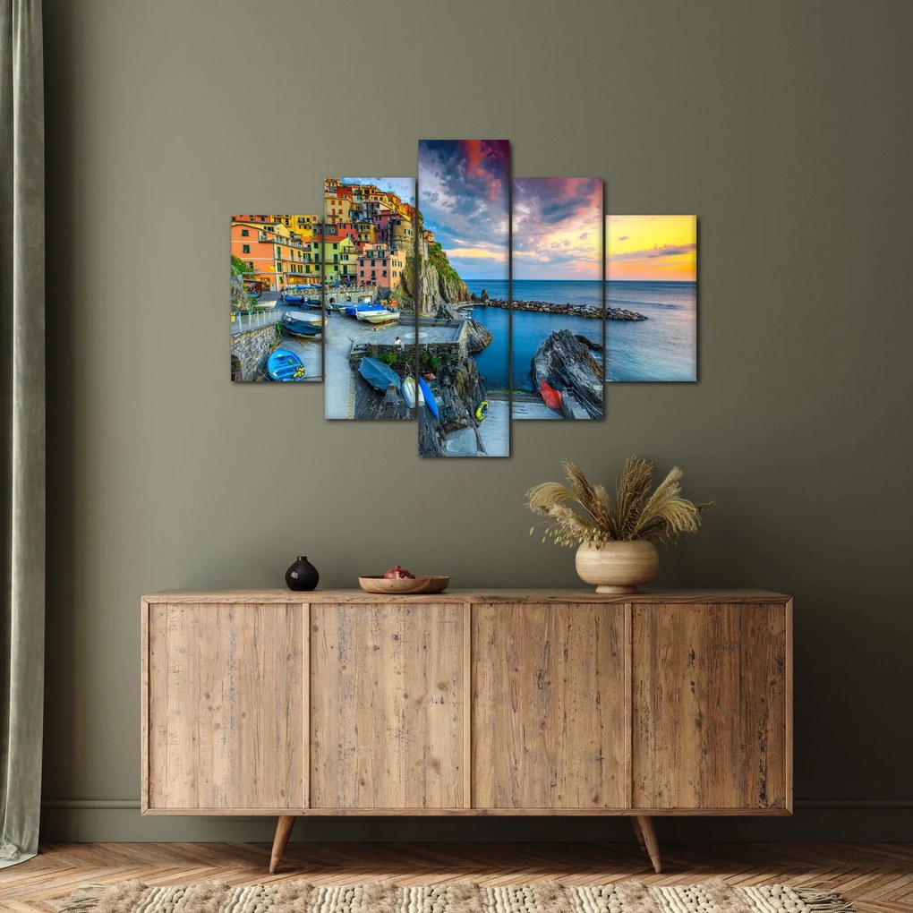 Kép - Mediterrán falu (150x105 cm)