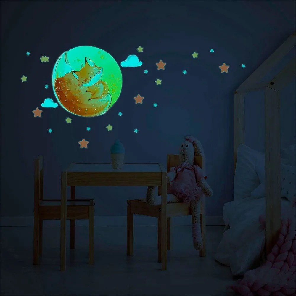 Gyerek falmatrica 30x30 cm Dreamy Fox – Ambiance