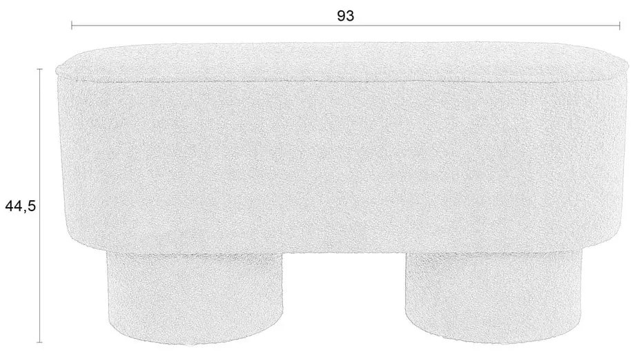 Téglavörös buklé pad Marcos – White Label
