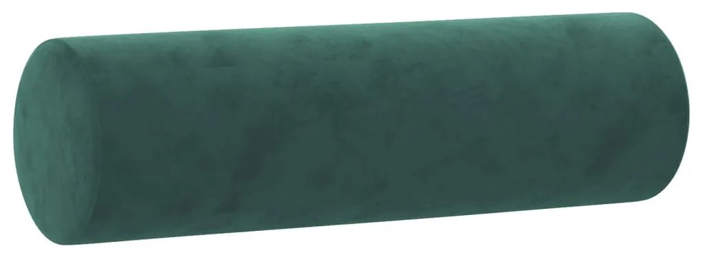 2 személyes sötétzöld bársony kanapé díszpárnákkal 140 cm