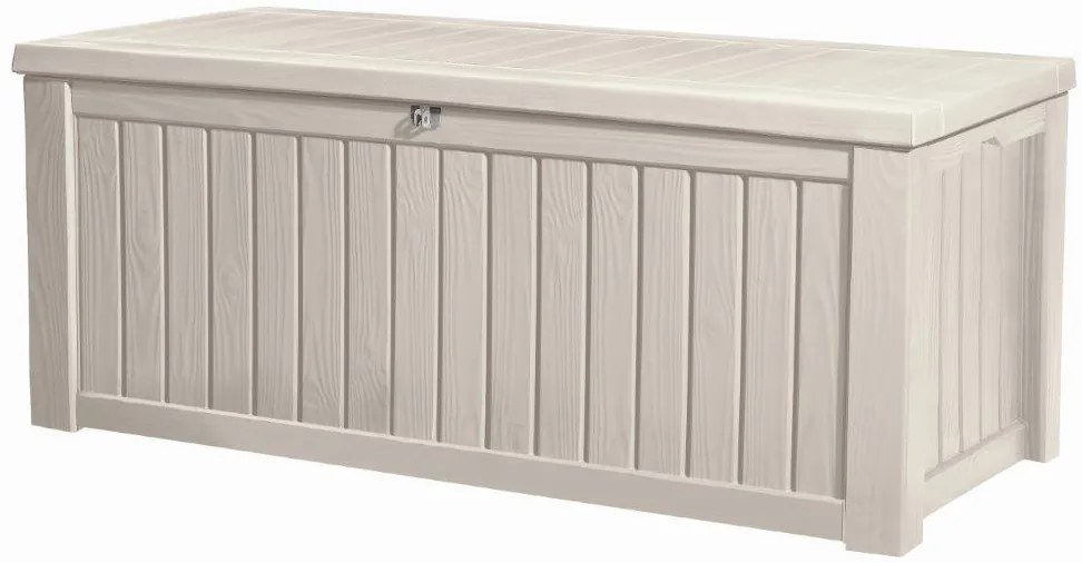 Kerti box Keter Rockwood 570 L krémszínű