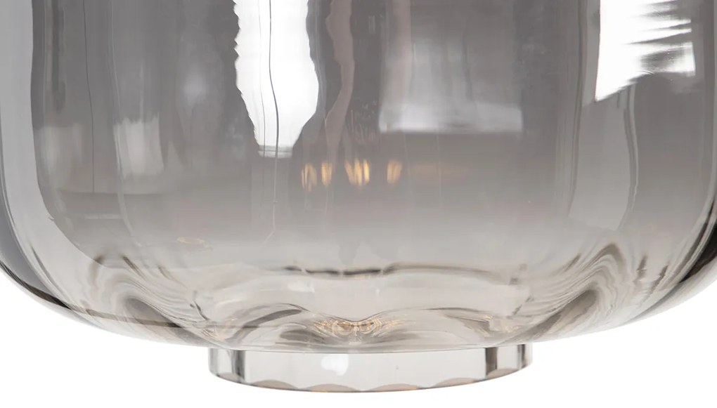 Okos állólámpa fekete füstüveggel, WiFi ST64-gyel - Qara Down