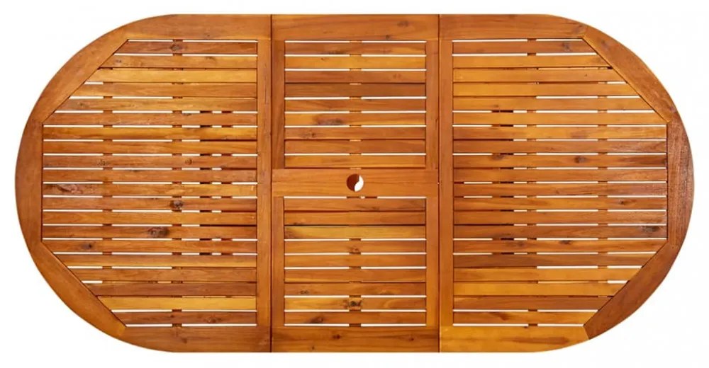 tömör akácfa kerti asztal 200 x 100 x 75 cm
