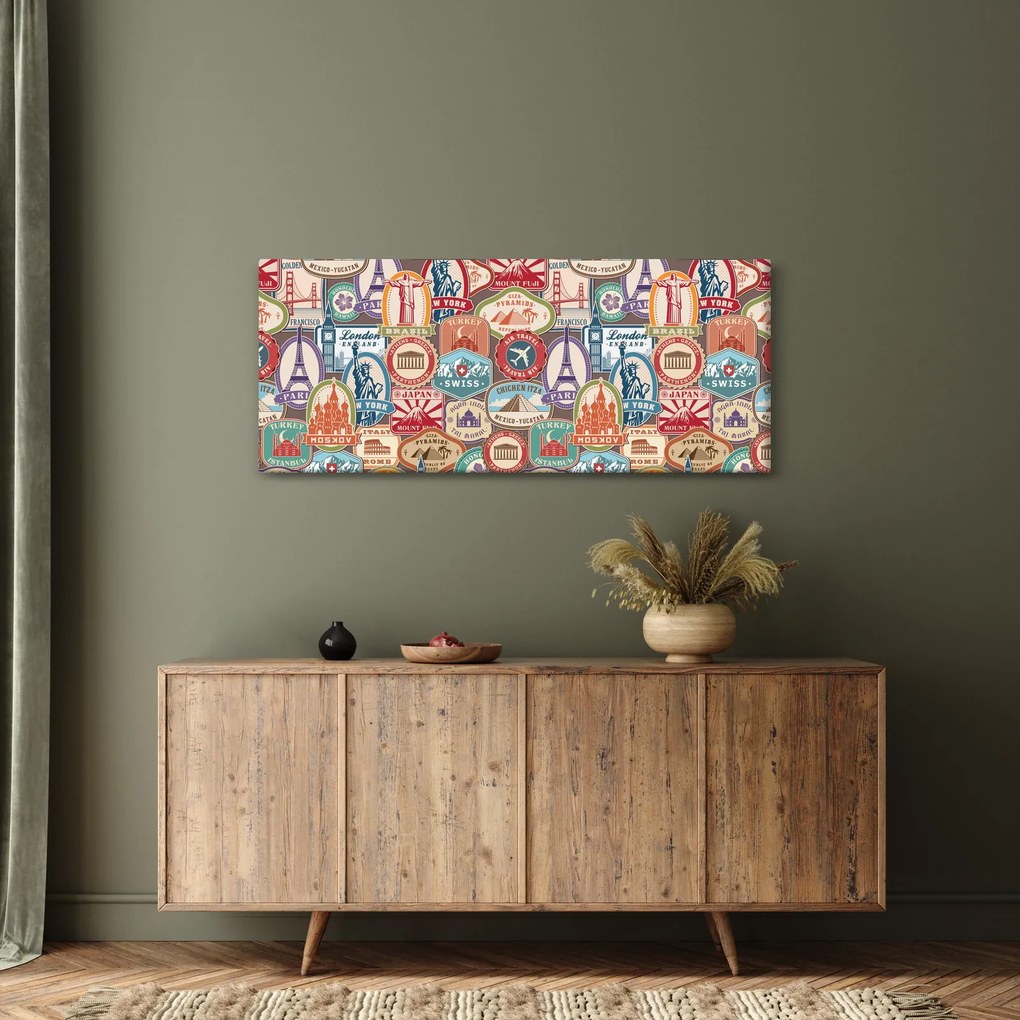 Egy utazó képe (120x50 cm)