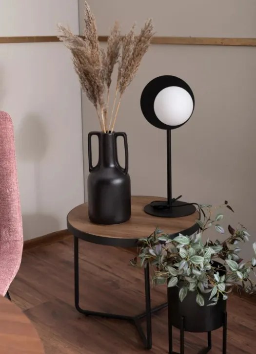 Demeter II dohányzóasztal szett 80cm Dió - Fekete