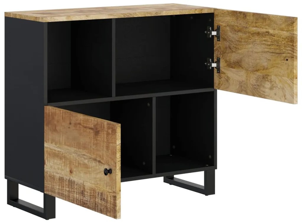 tömör mangófa tálalószekrény 2 ajtóval 80 x 33 x 75 cm