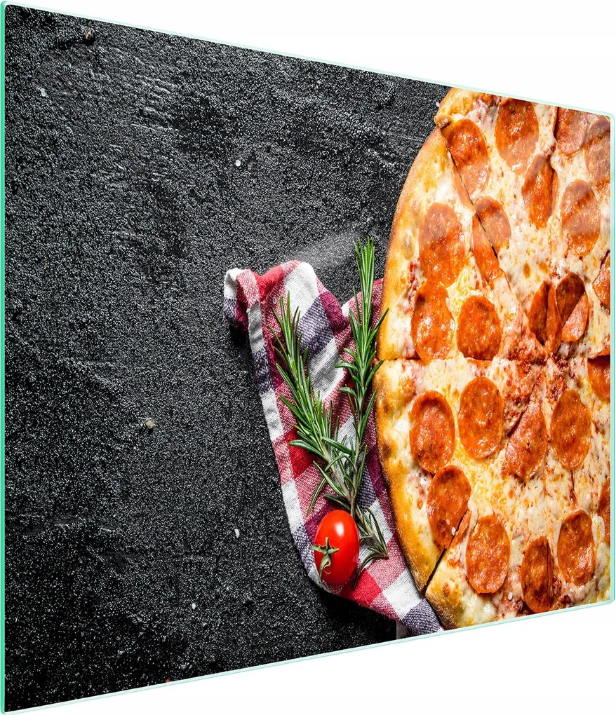 Üveg Vágódeszka 52x30 Pizza Edzett Üveg