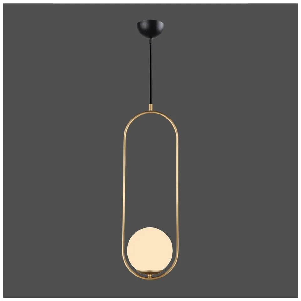 Arch aranyszínű függőlámpa, magasság 146 cm - Squid Lighting