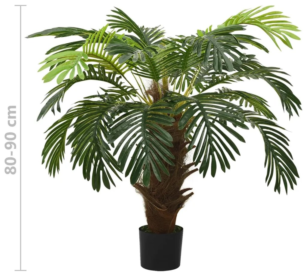 zöld cserepes műcikászpálma 90 cm