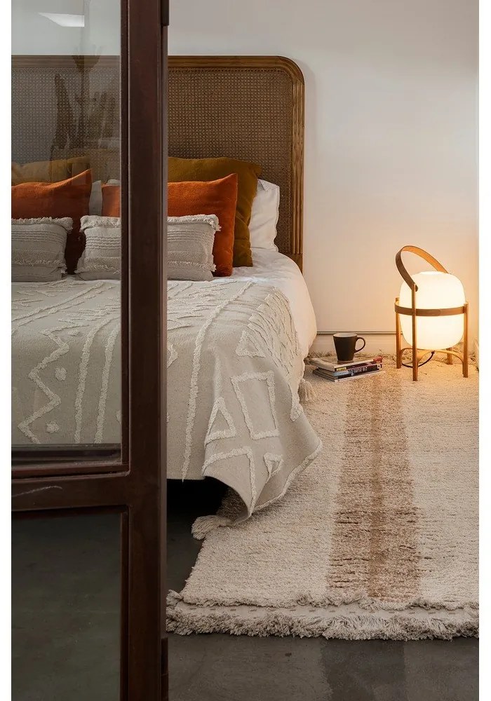 Fehér mosható kézi szövésű pamut szőnyeg 120x160 cm Tribu Natural – Lorena Canals