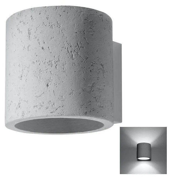 Sollux SL.0486 - Fali lámpa ORBIS 1xG9/40W/230V beton SL.0486