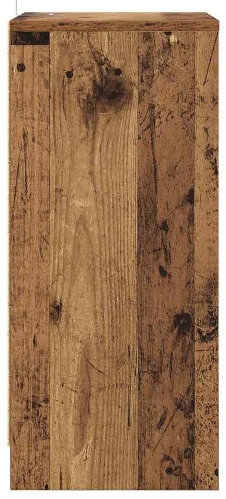 vidaXL Éjjeliszekrények fiókkal 2 pcs Öreg fa 40 x 30 x 467 cm Faanyag