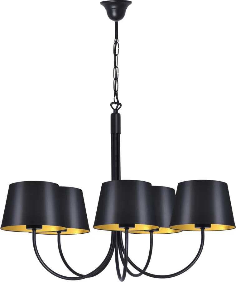 KAJA K-4336 SASTO Modern Csillár Fekete E27 IP20