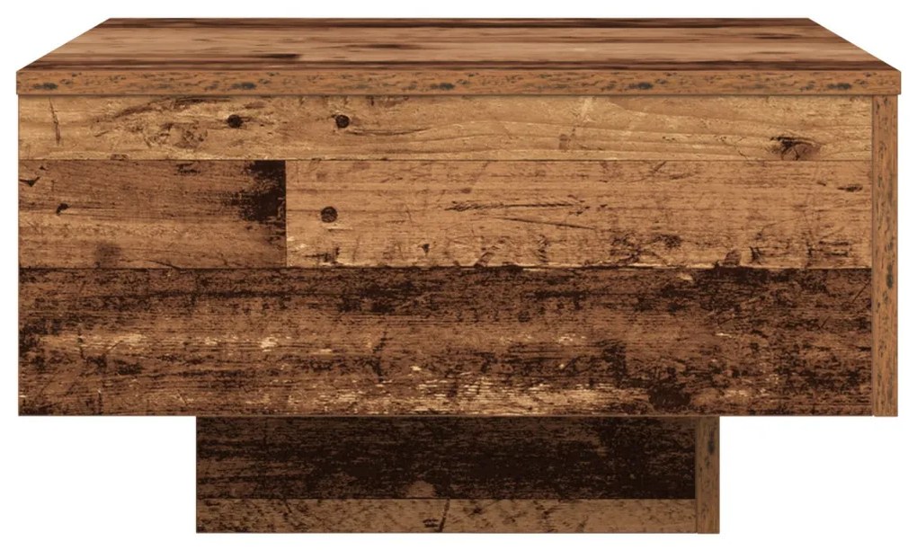 vidaXL Dohányzóasztal Öreg fa 55 x 55 x 31 cm Faanyag