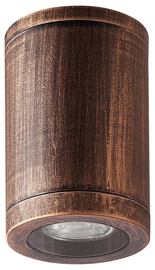 Luxera 48326 - Kültéri mennyezeti lámpa MOPTI 1xGU10/7W/230V IP54 bronz