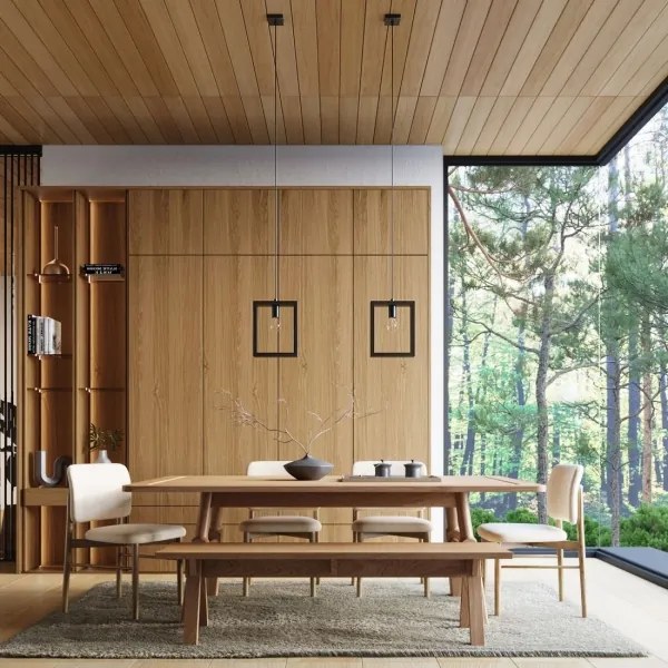 Sollux SL.1311 - Csillár zsinóron ARIES 1xE27/15W/230V bükkfa/wenge