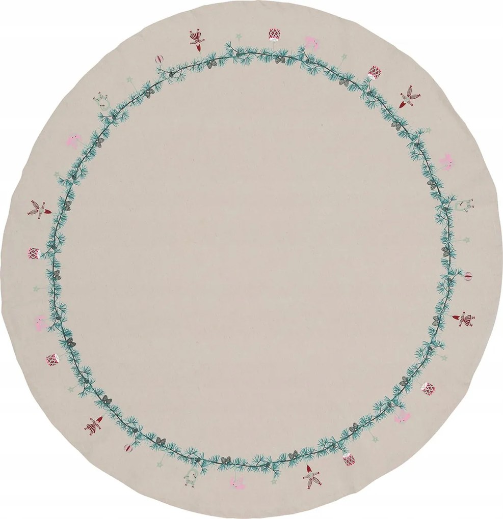 Abrosz pamut asztalterítő Sand Green Gate, 100 cm