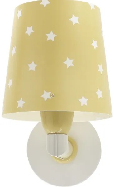 Dalber 82219A - Gyermek fali lámpa STAR LIGHT 1xE27/60W/230V sárga