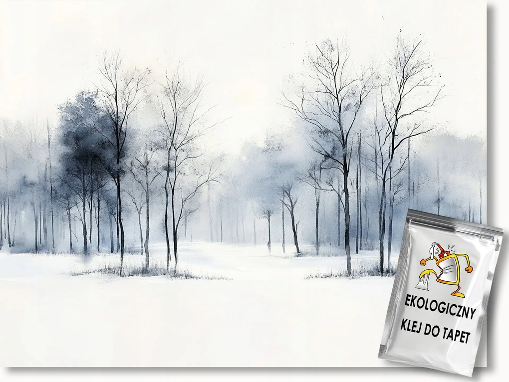 Fotótapéta Flizelina Grafika Tájkép Természet Fák Tél Hó 200x140 ragasztó