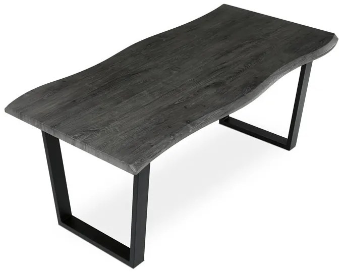 Étkezőasztal 180×90 cm, MDF, Szürke Tölgy. GREY – HT-F4218
