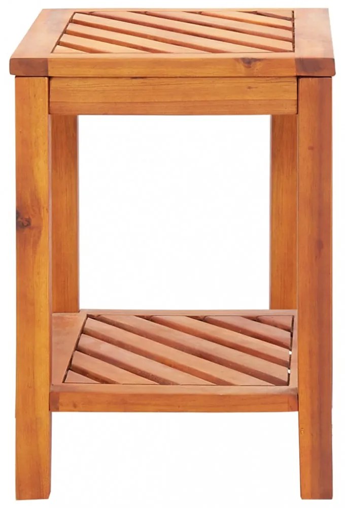 tömör akácfa kisasztal 45 x 33 x 45 cm
