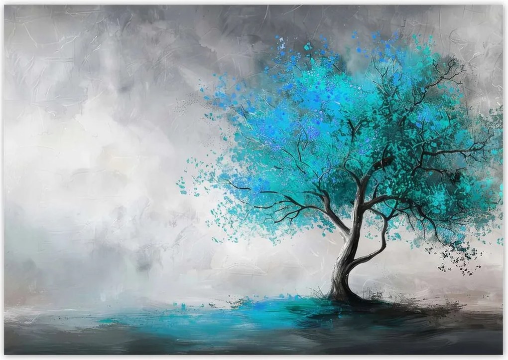 Fotótapéták 312x219 Kék fa Modern Art