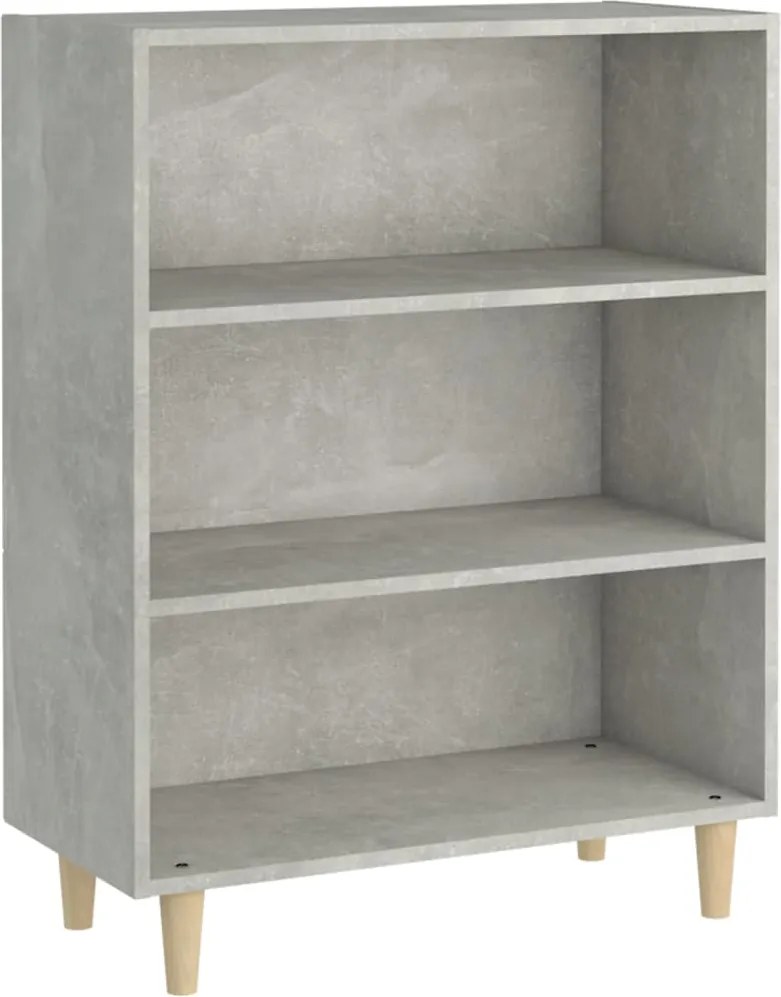 vidaXL betonszürke szerelt fa tálalószekrény 69,5 x 32,5 x 90 cm