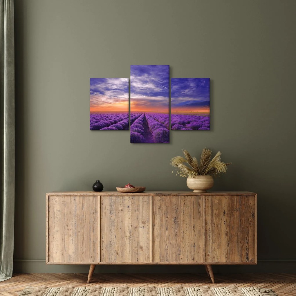 Egy levendula mező képe (90x60 cm)