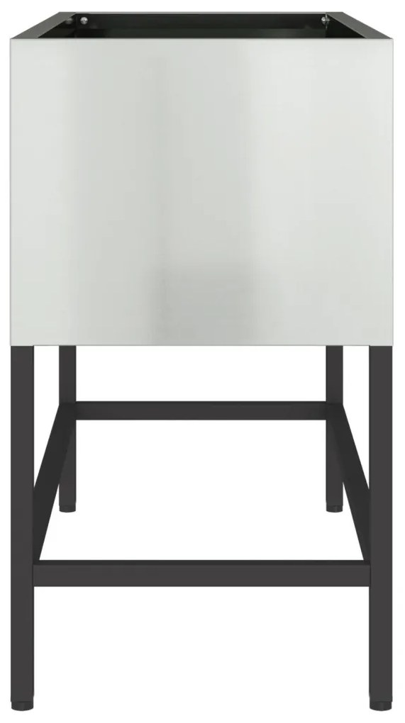 Magas Kerti Ágyás 60x26x45 cm Horganyzott Acél