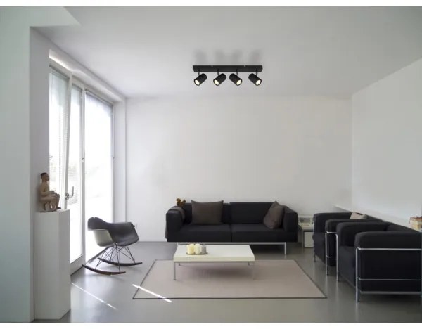 Globo 57918-4B - Spotlámpa JAMES 4xGU10/25W/230V fekete