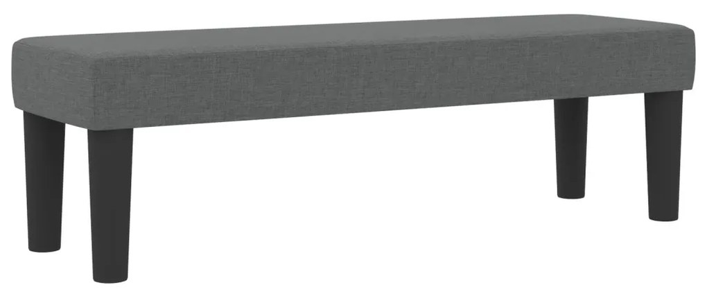 Box Spring Ágy Matraccal és Pad Sötétszürke 140x190 cm Szövet