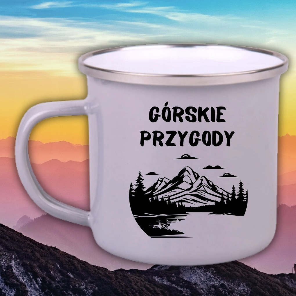 Zománcozott Acél Bögre Vicces Ajándék Hegyi Kalandok