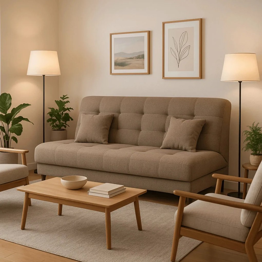 Ágyazható kanapé barna színben NEPAL