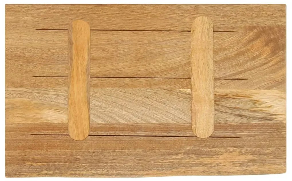 tömör mangófa természetes élű asztallap 50 x 20 x 3,8 cm
