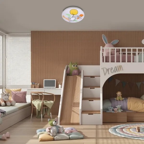 Rabalux 71409 - LED Gyermek mennyezeti lámpa HOPPLY LED/24W/230V 3000K