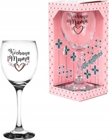 Nagy borospohár a csomagban Kedves Anyuka Anyák napja