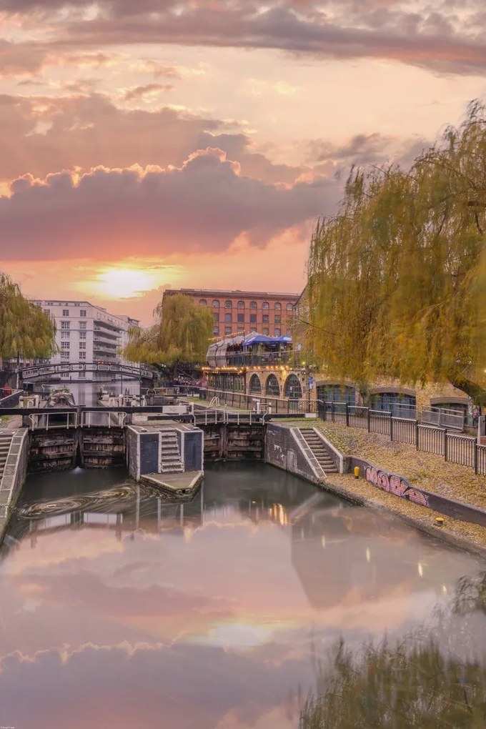 Poszter 61x91,5cm Regenta csatorna a Camden piacon, Assaf Frank