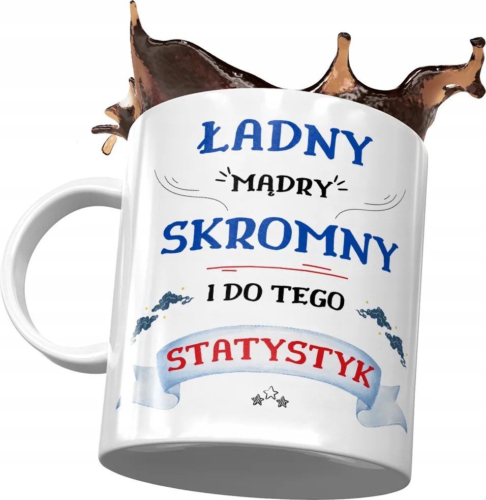 Bögre Statisztika Szép Okos Szerény Statisztika Nyomtatott Fotóval